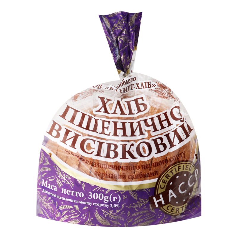 Хліб нарізний Пшенично-висівковий Короваєво м/у
