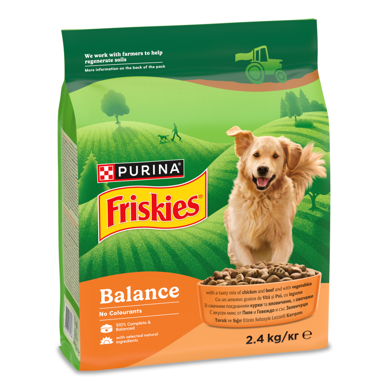 Корм д/собак Balance з куркою яловичиною та овочами сухий 2,4кг Friskies