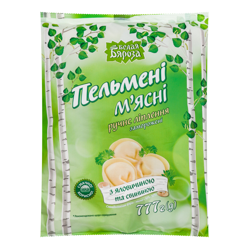 Пельмені м'ясні з яловичиною та свининою Белая Бяроза м/у