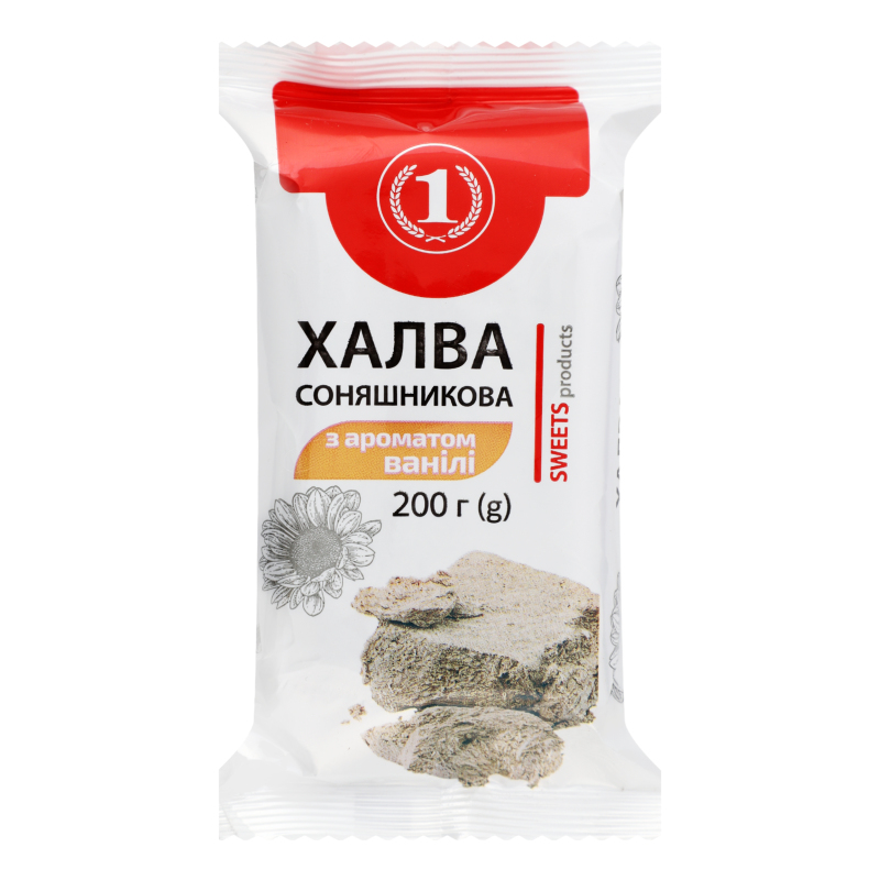 Халва соняшникова з ароматом ванілі ТМ "1"м/у