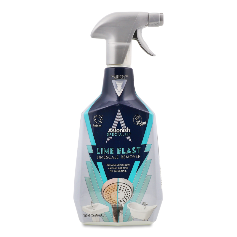 Засіб д/видалення вапняного нальоту 750мл з розпилювачем Astonish