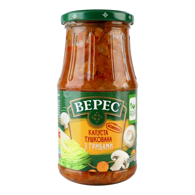 Капуста тушкована з грибами Верес с/б