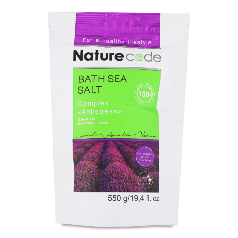 Сіль морська д/ванн Комплекс Антистрес 550г д/п Нейче Код