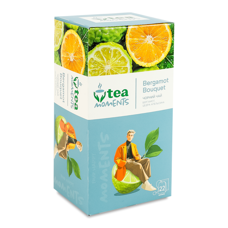 Чай Bergamot Bouquet чорний байховий 22*1,8г Tea Moments