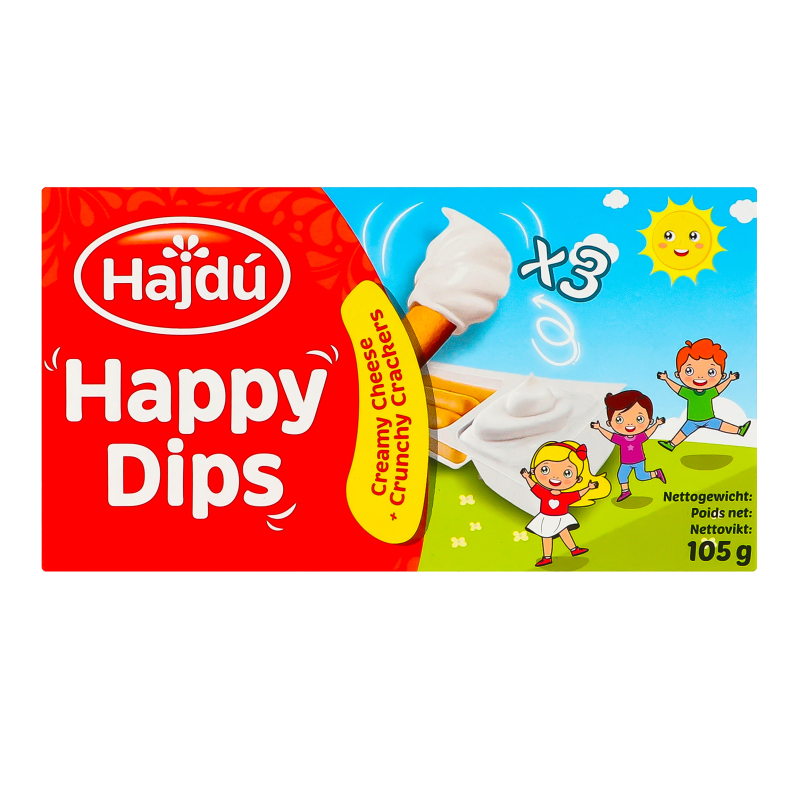 Снек сирний 50% Happy dips Hajdu к/у