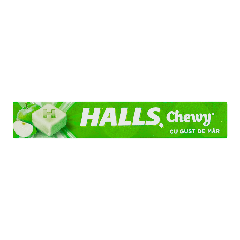 Конфеты жевательные со вкусом яблока Halls м/у 47г Halls(7622202224256 ...