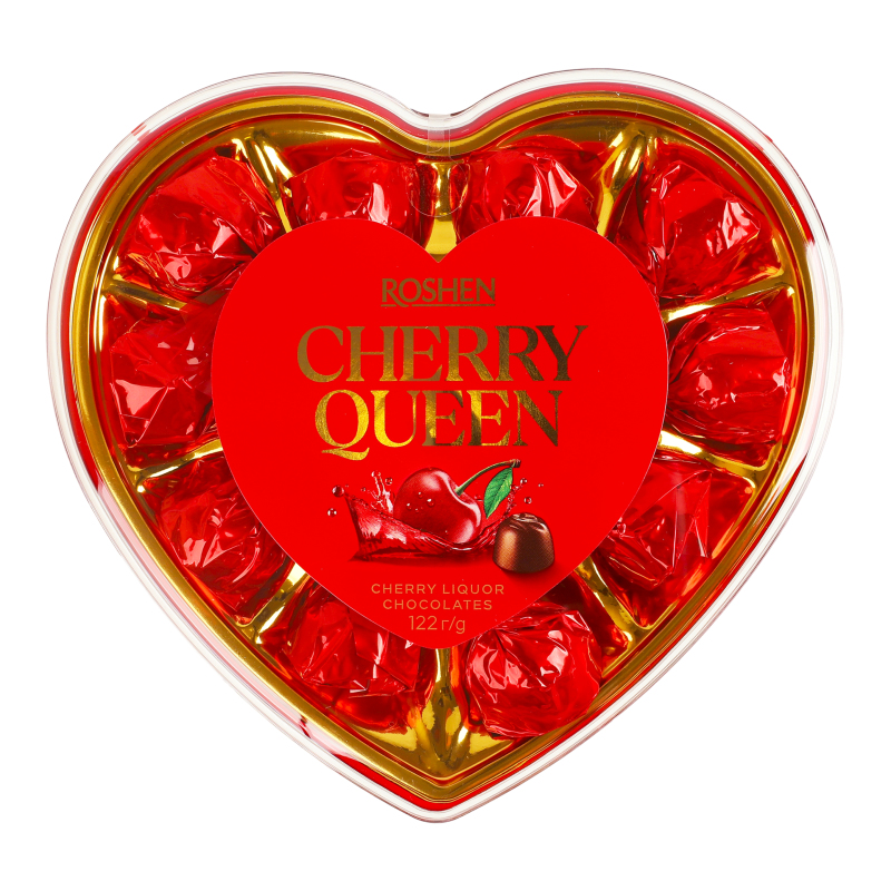 cherie chien様 ⑪ Конфеты шоколадные с заспиртованной вишней Cherry Queen Roshen п/у