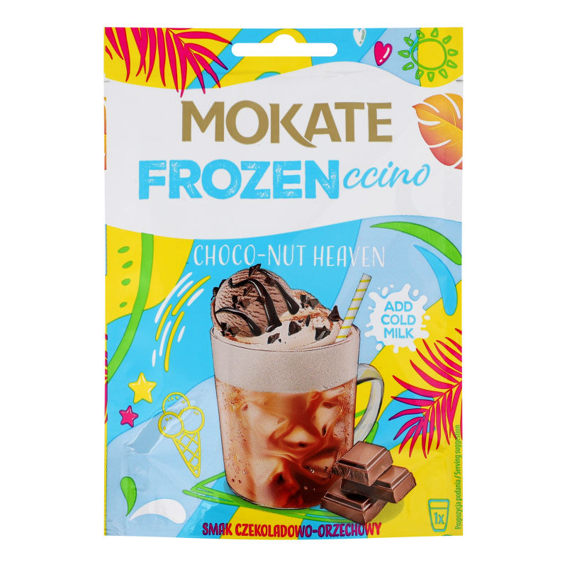 Напій кавовий розчинний зі смаком горіху та шоколаду Choco-nut heaven Frozenccino Mokate д/п