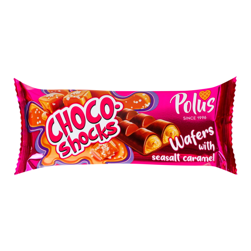 Вафли с соленой карамелью Choco-Shocks Polus м/у 45г Polus