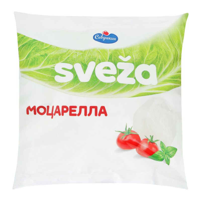 Сир 45% м’який Моцарелла Sveza Савушкин м/у