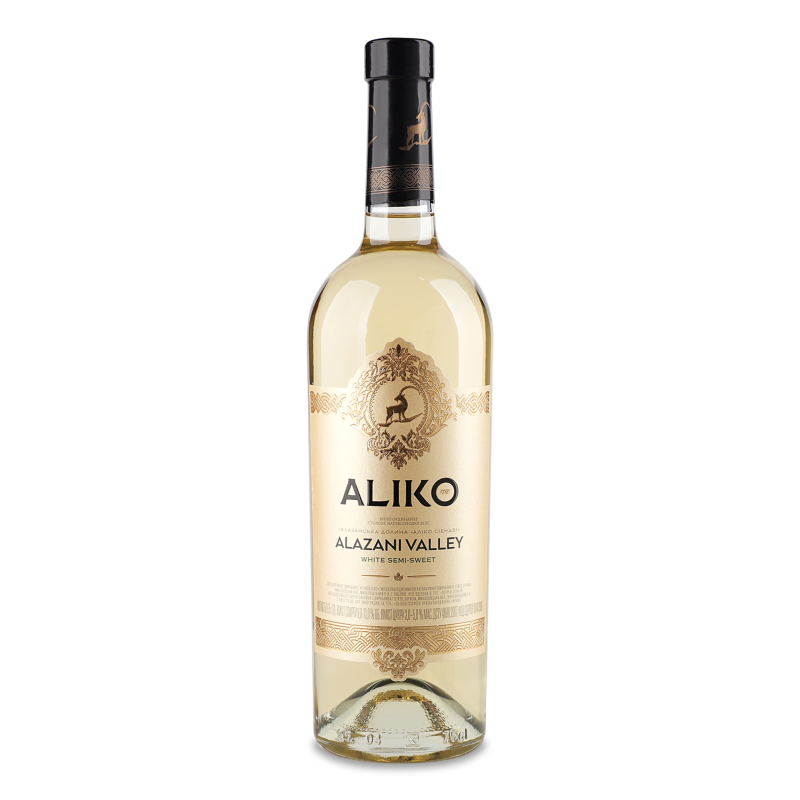 Вино Alazani Valley біле н/солодке 9-13% 0,75л Aliko C&W
