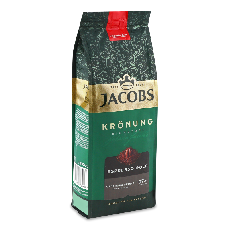 Кава Kronung Espresso Gold мелена смажена 400г м/у Jacobs