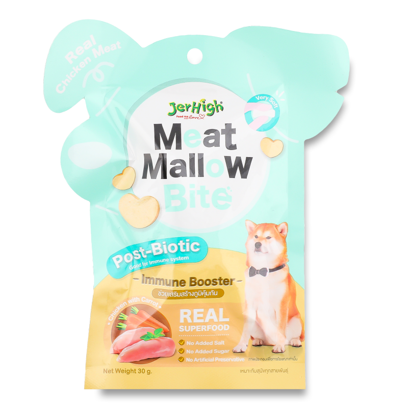Ласощі д/собак м’ясні з куркою та морквою 30г Jerhigh