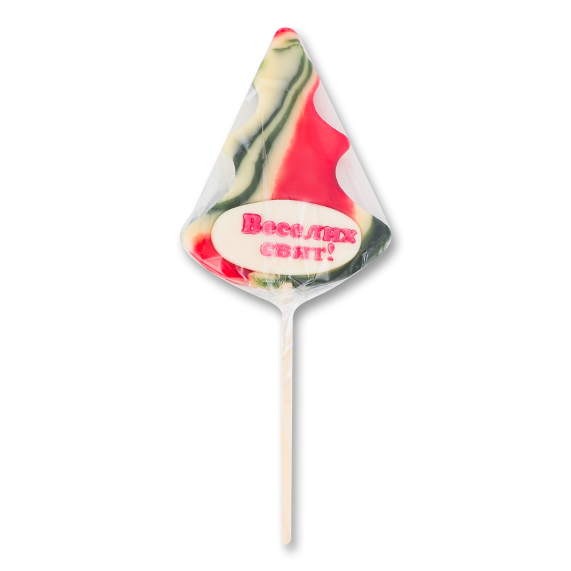 Льодяник Ялинка з написом 70г Рокс