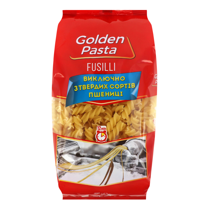 Вироби макаронні Спіралі Fusilli Golden Pasta м/у 400г Golden