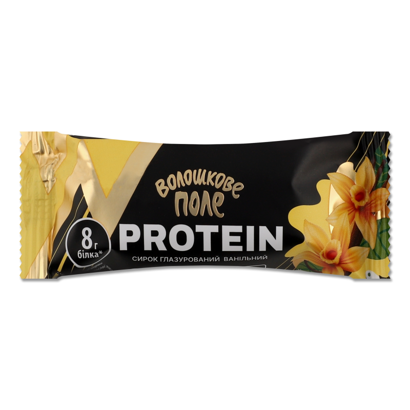 Сирок глазурований Protein з ароматом ваніліну 18% 36г Волошкове поле