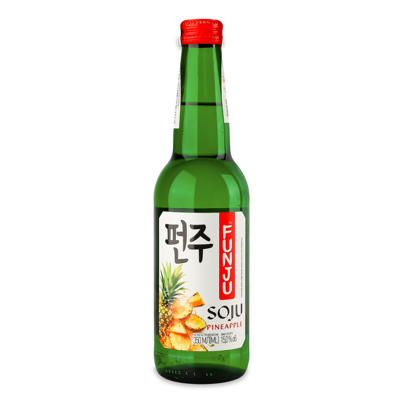 Напій спиртний Soju Ананас 15% 350мл скло Funju