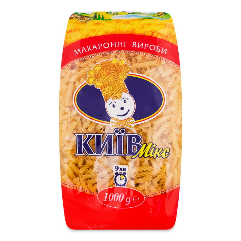 Вироби макаронні Спіральки 1кг Київ Мікс