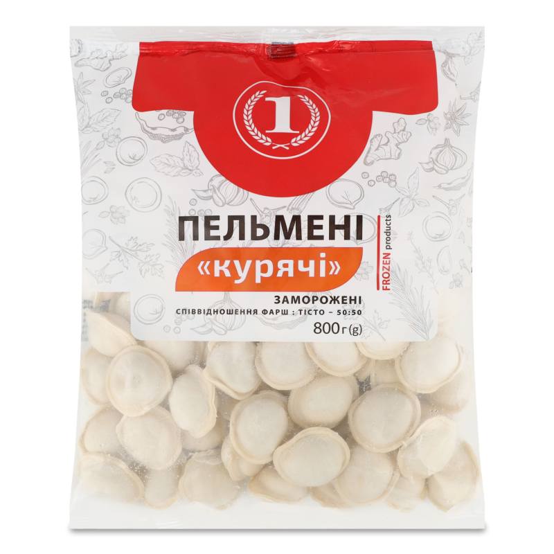 Пельмені Курячі 800г ТМ “1”
