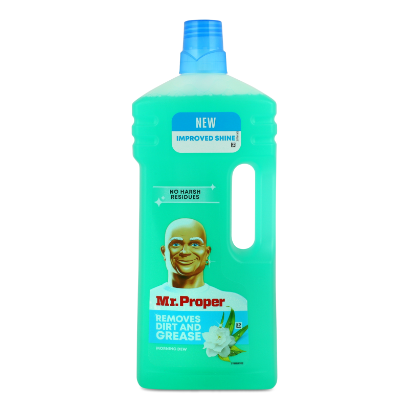 Засіб миючий д/підлоги та стін Ранкова роса 1,5л Містер Пропер