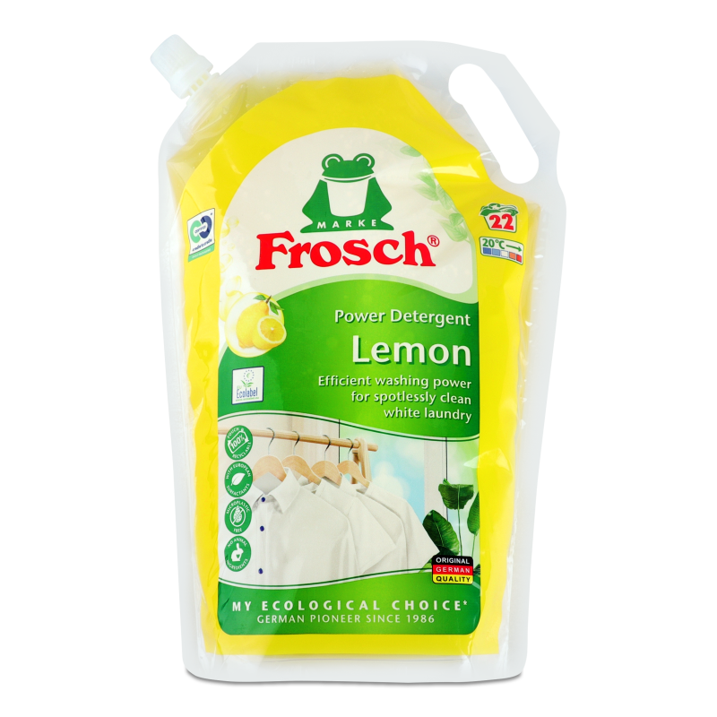 Засіб д/прання Power Lemon рідкий 1,5л д/п Frosch