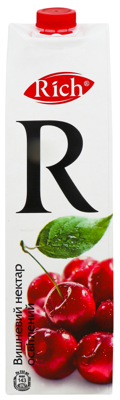 Нектар вишневый осветленный Rich т/п 1л Rich(4607042439872): купить в ...