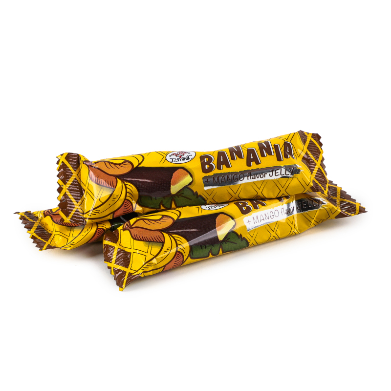 Цукерки глазуровані Mango flavor jelly Banania Домінік кг