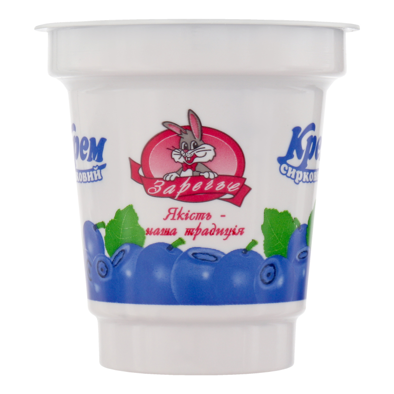 Крем творожный Заречье с фруктовым нап черника 5% стак 150г Заречье ...