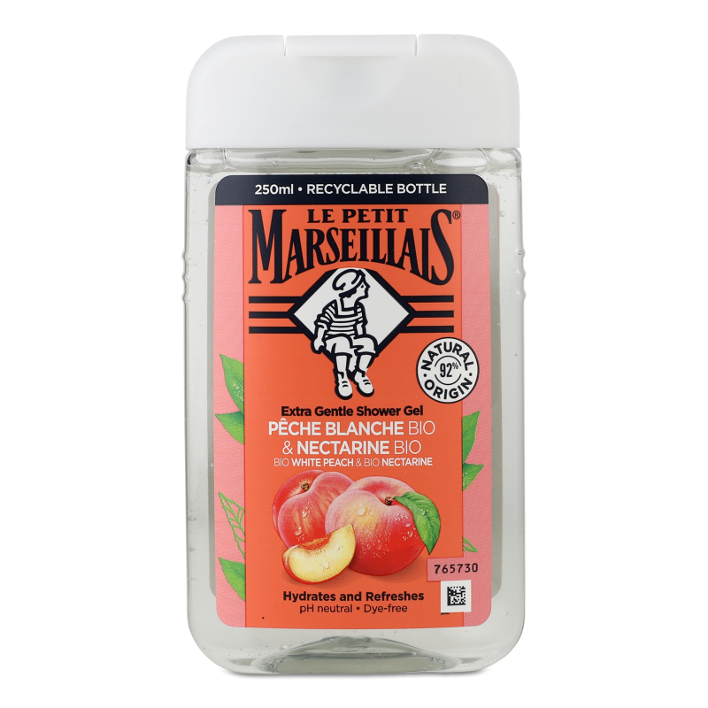 Гель д/душу Bio White Peach&Nectarine 250мл Le Petit Marseillais