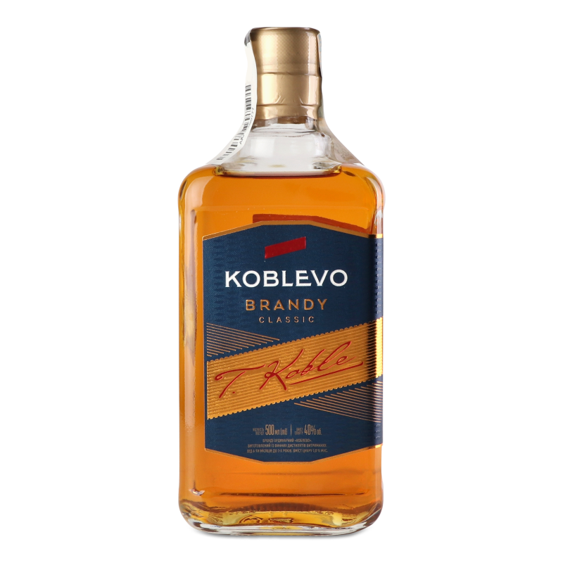 Бренді виноградний ординарний 40% 0,5л Koblevo