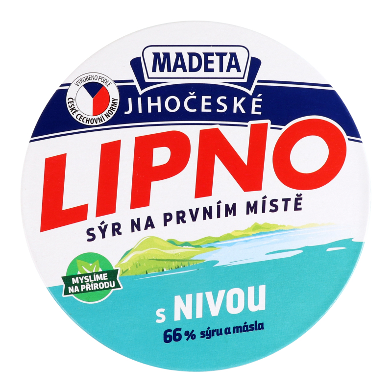 Сир плавлений 60% з блакитною пліснявою Lipno Madeta к/у 8х