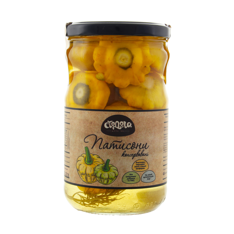 Патиссоны консервированные Стодола с/б 620г Stodola(14820220520095 ...