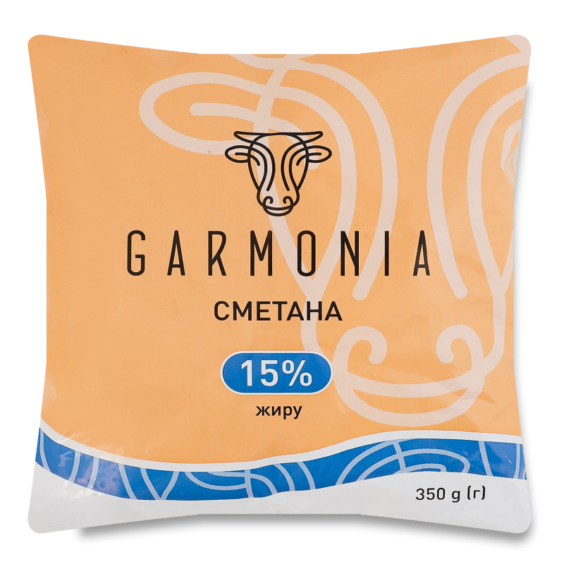 Сметана 15% 350г п/е Гармонія