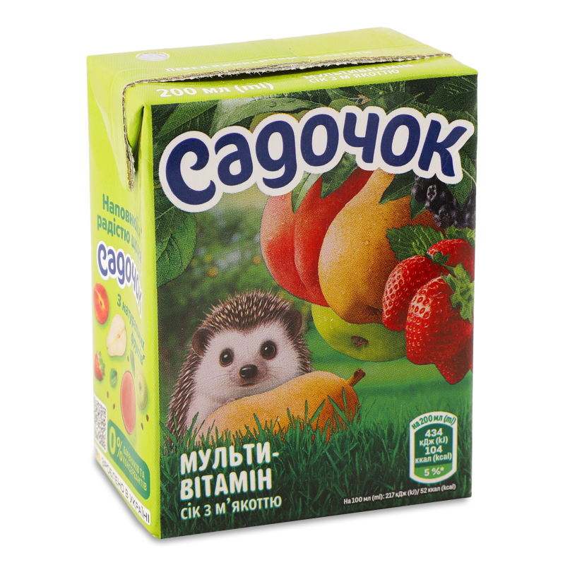 Нектар Мультивітамін 0,2л т/п Садочок
