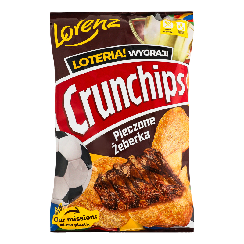 Чипси картопляні зі смаком смажених реберець Crunchips Lorenz м/у