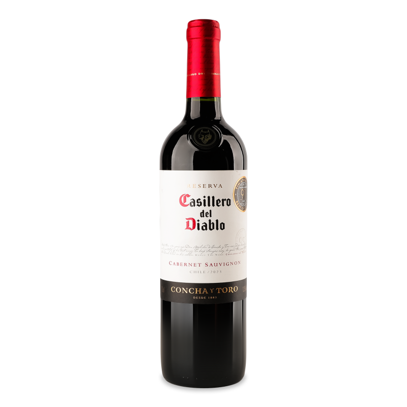 Вино Cabernet Sauvignon червоне сухе 13,5% 0,75л Casillero del Diablo