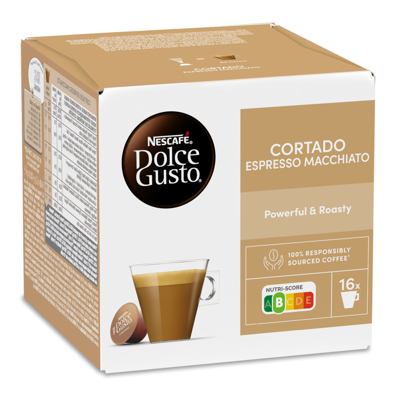 Напій кавовий Кортадо Еспресо Мак”ято 16*6,3г в капсулах Нескафе Дольче Густо