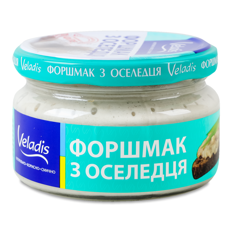 Форшмак з оселедця 180г твіст/б Veladis