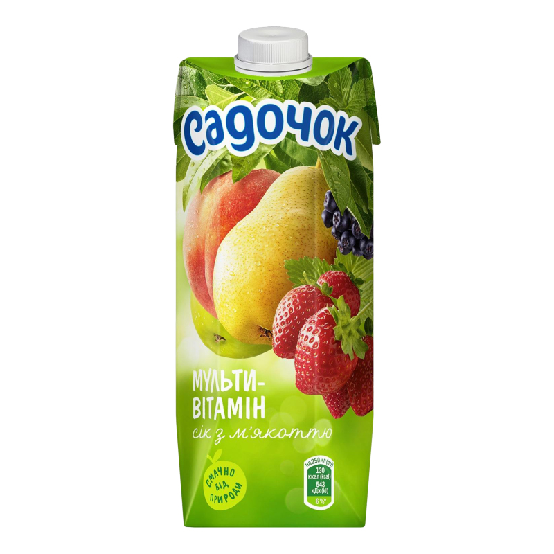 Сок мультивитаминный с мякотью Садочок т/п 0.5л Садочок(4823063105545 ...