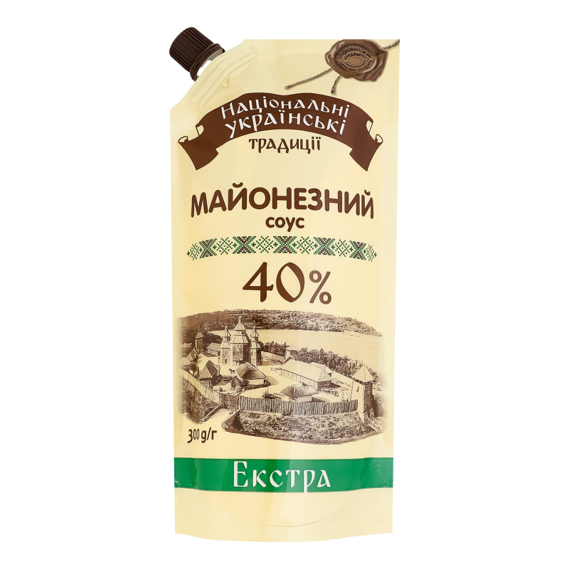 Соус майонезний 40% Екстра Національні українські традиції д/п