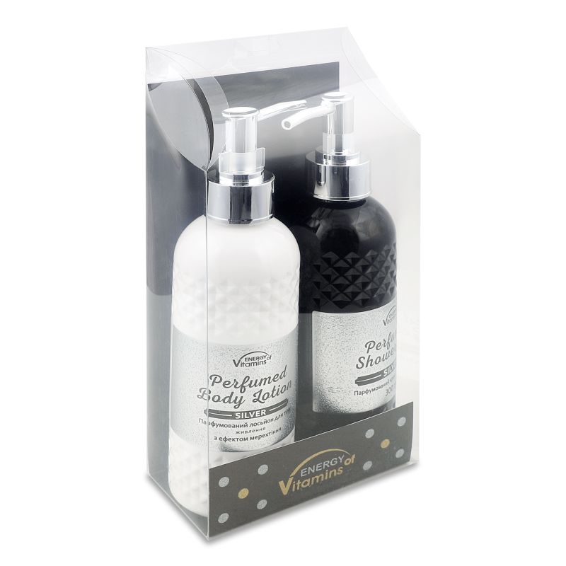 Набір подарунковий Сільвер Крем-гель д/душу 300мл+Лосьйон д/тіла 300мл Енерджі оф Вітамінс