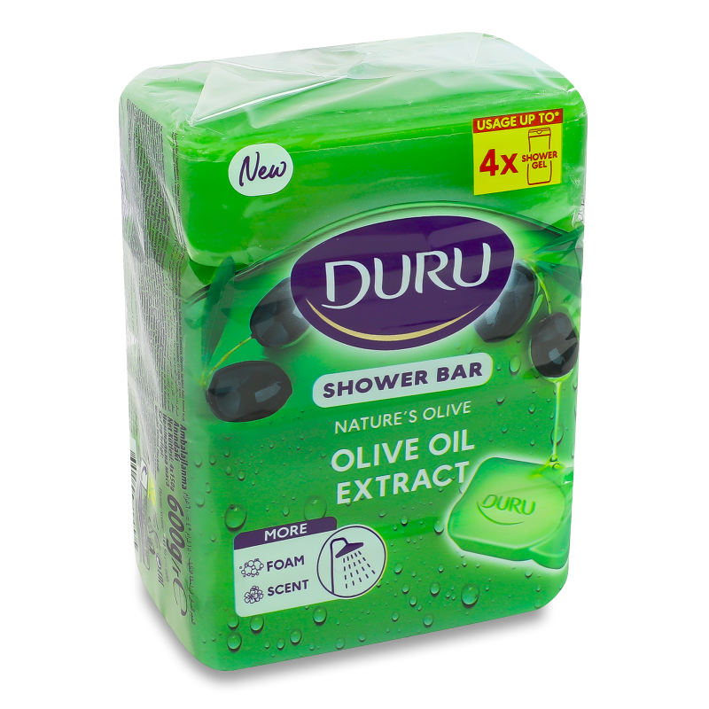 Мило Nature’s Olive Екстракт оливкової олії 4*150г Duru