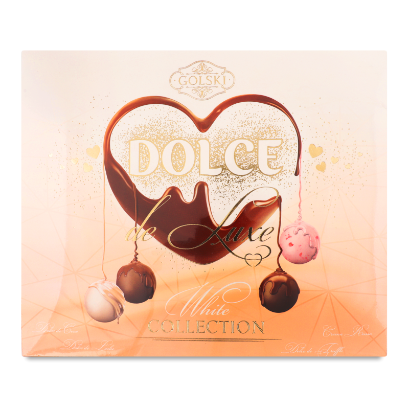 Цукерки Dolce de Luxe White collection 320г Golski
