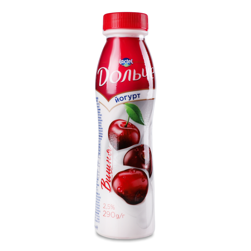 Йогурт питний Вишня 2,5% 290г пет Дольче