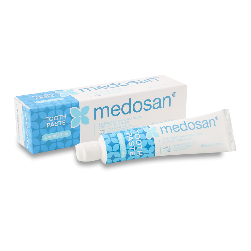 Паста зубна SensiWhite відбілювальна д/чутливих зубів 40мл Medosan