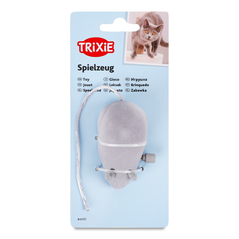 Іграшка д/котів Мишка заводна 7см Тріксі