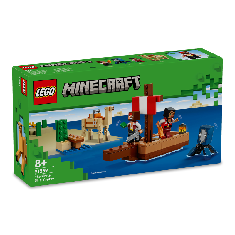 Конструктор Minecraft Подорож на піратському кораблі 21259 Lego