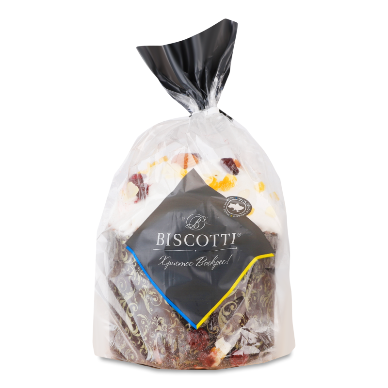 Паска з цукром та підсолоджувачем 245г плівка Біскотті