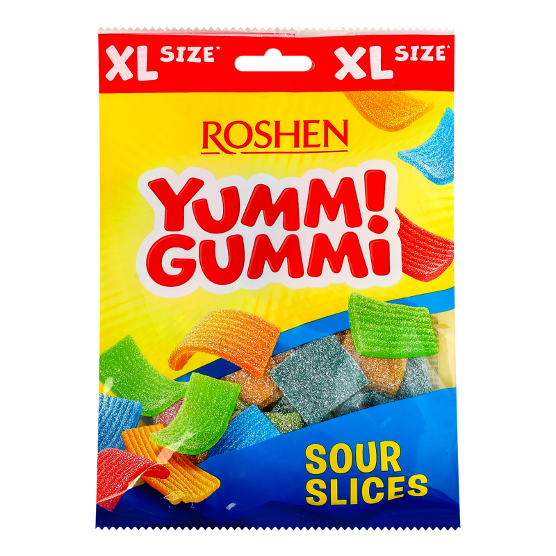 Гуленьки（Gulenki） Конфеты желейные Sour slices Yummi gummi Roshen м/у 165г Roshen