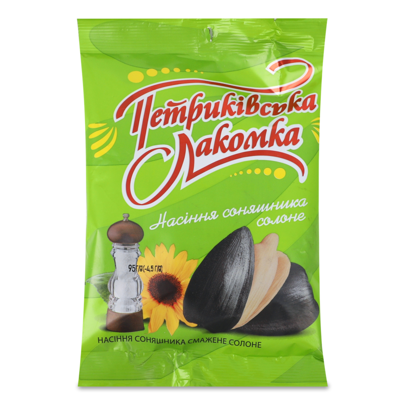 Насіння соняшника смажене солоне 95г Петриківська Лакомка